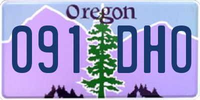 OR license plate 091DHO