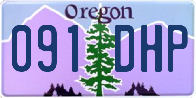 OR license plate 091DHP