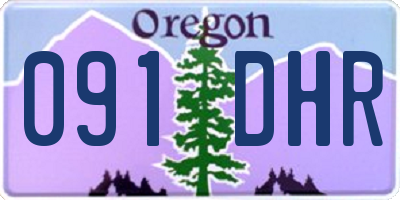 OR license plate 091DHR