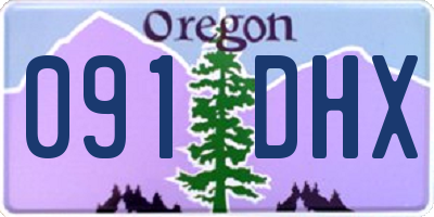 OR license plate 091DHX