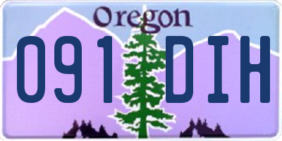 OR license plate 091DIH