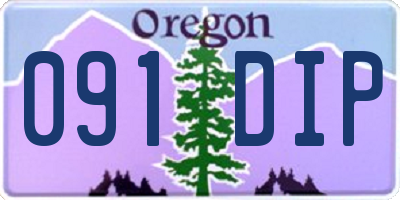 OR license plate 091DIP