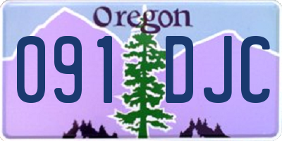 OR license plate 091DJC