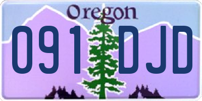 OR license plate 091DJD
