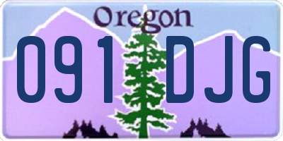 OR license plate 091DJG