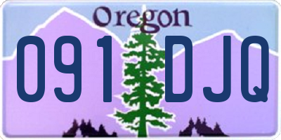 OR license plate 091DJQ
