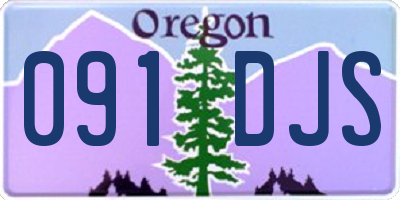 OR license plate 091DJS
