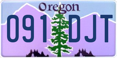 OR license plate 091DJT