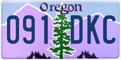 OR license plate 091DKC