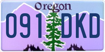 OR license plate 091DKD