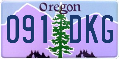 OR license plate 091DKG