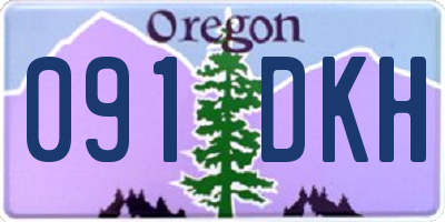 OR license plate 091DKH