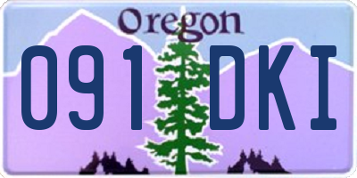 OR license plate 091DKI