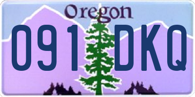 OR license plate 091DKQ