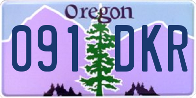 OR license plate 091DKR