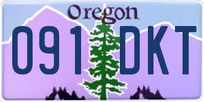 OR license plate 091DKT