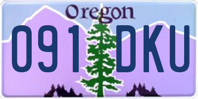 OR license plate 091DKU