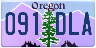 OR license plate 091DLA