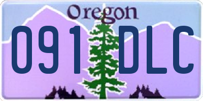 OR license plate 091DLC