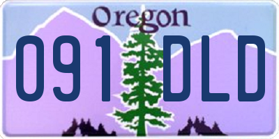 OR license plate 091DLD