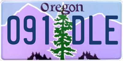 OR license plate 091DLE