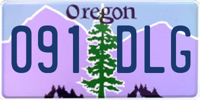 OR license plate 091DLG