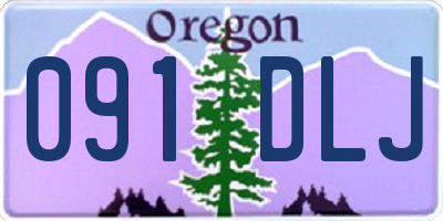OR license plate 091DLJ