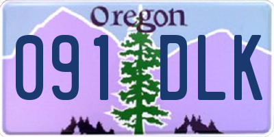 OR license plate 091DLK