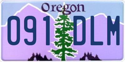 OR license plate 091DLM