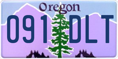 OR license plate 091DLT
