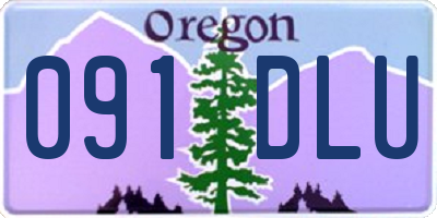 OR license plate 091DLU