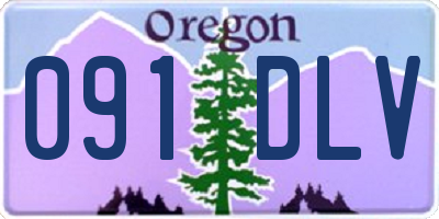 OR license plate 091DLV
