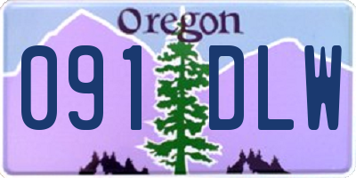 OR license plate 091DLW