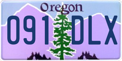 OR license plate 091DLX