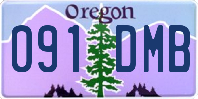 OR license plate 091DMB