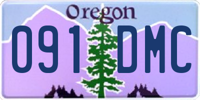 OR license plate 091DMC