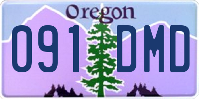 OR license plate 091DMD