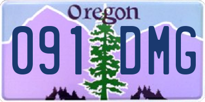 OR license plate 091DMG