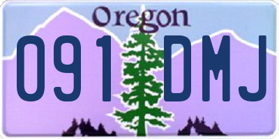 OR license plate 091DMJ