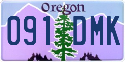 OR license plate 091DMK