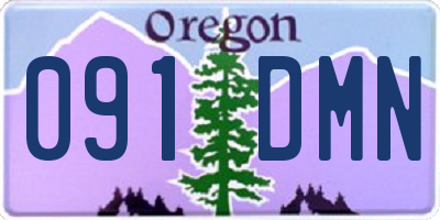 OR license plate 091DMN
