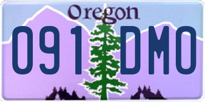 OR license plate 091DMO