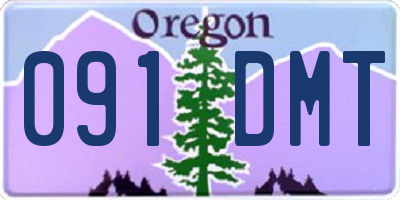 OR license plate 091DMT