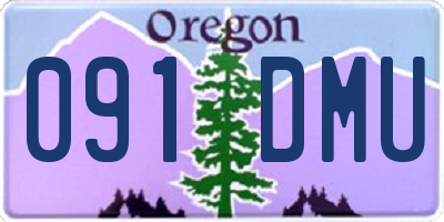 OR license plate 091DMU