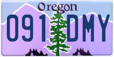 OR license plate 091DMY