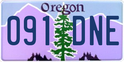 OR license plate 091DNE