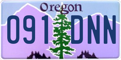 OR license plate 091DNN