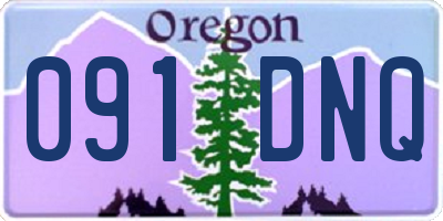 OR license plate 091DNQ
