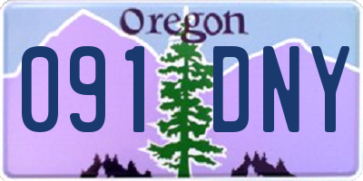 OR license plate 091DNY