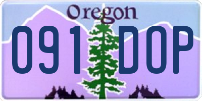 OR license plate 091DOP